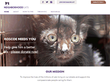 Tablet Screenshot of neighborhoodcats.org